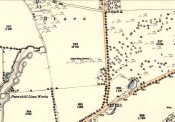 Gala Braes on 1854 OS-map