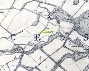 Site of Crawley Spring on 1854 map